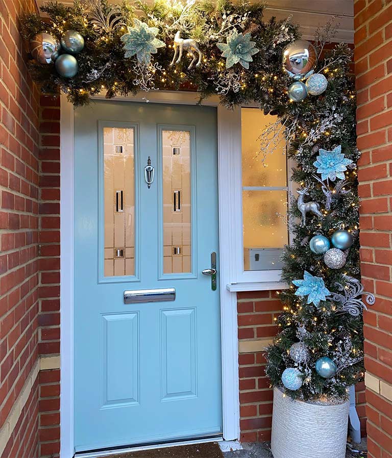 candy cane front door decorations