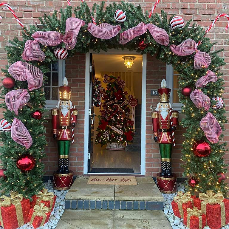 professional candy cane Christmas home decorations