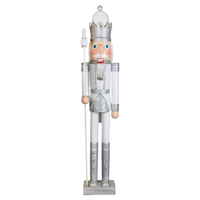 Silver and White Nutcracker Soldier XXL